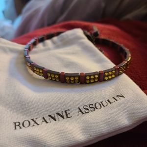 Roxanne Assoulin jeweled color block choker